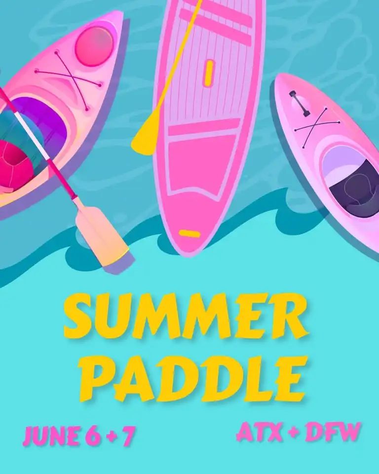 Texas Ladies Summer Paddle on Lake Grapevine