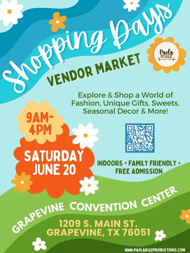 Shopping Days Vendor Market - Summer Edition in Grapevine, TX